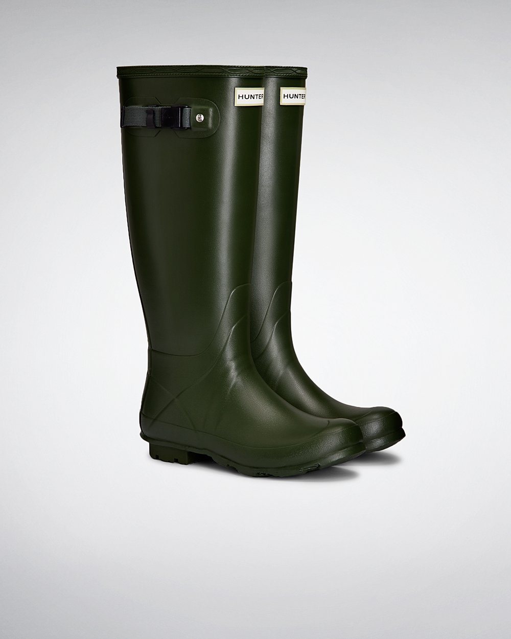 Höga Gummistövlar Dam - Hunter Norris Field Neoprene Lined - Gröna - 536897-VZL